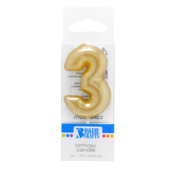 Mini Number Birthday Candles: Gold | www.sprinklebeesweet.com