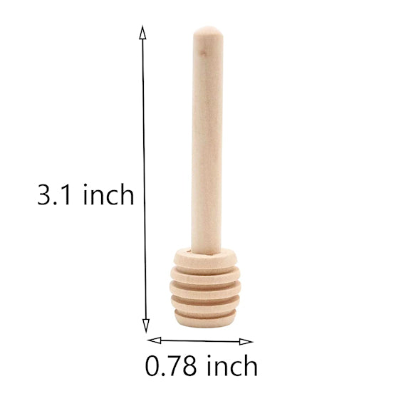 Mini Wooden Honey Sticks: 3" | www.sprinklebeesweet.com