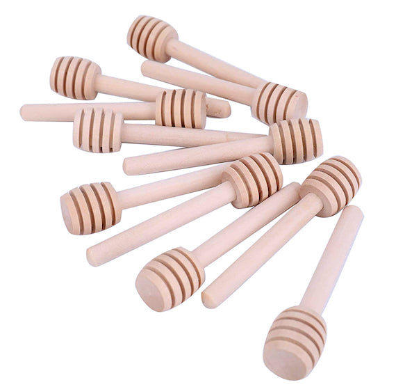 Mini Wooden Honey Sticks: 3" | www.sprinklebeesweet.com