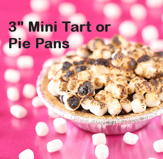 Mini 3" Foil Pie Pans | www.sprinklebeesweet.com