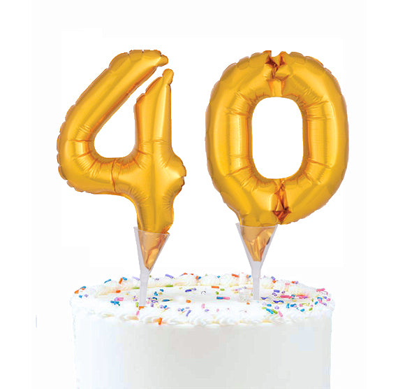 Inflatable Balloon Cake Topper: Number 4 | www.sprinklebeesweet.com