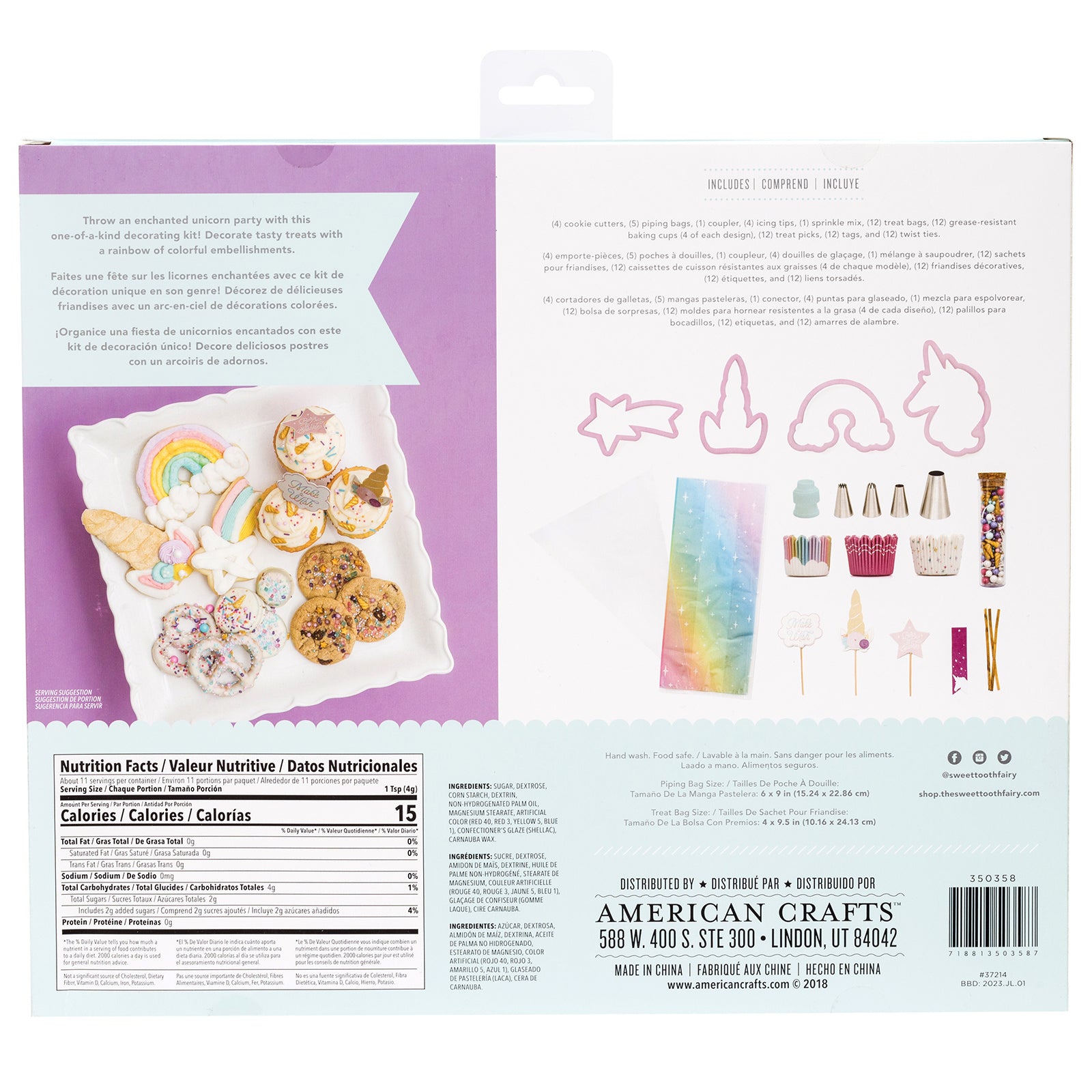 Unicorn Cupcake Baking + Decorating Kit | www.sprinklebeesweet.com