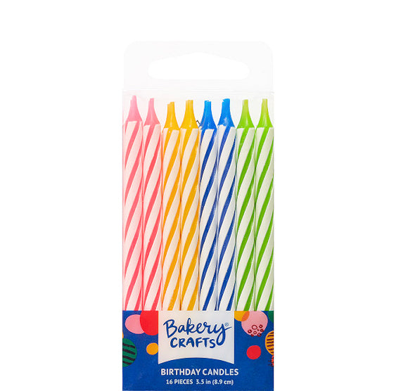 Candy Stripe Birthday Candles: Party | www.sprinklebeesweet.com