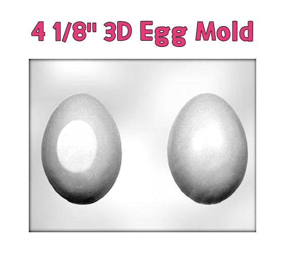 3D Egg Chocolate Mold: 4 1/8" | www.sprinklebeesweet.com