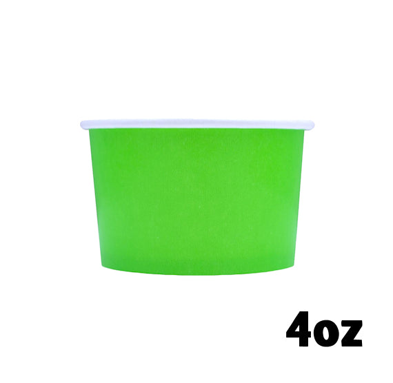 Small Lime Green Ice Cream Cups: 4oz | www.sprinklebeesweet.com