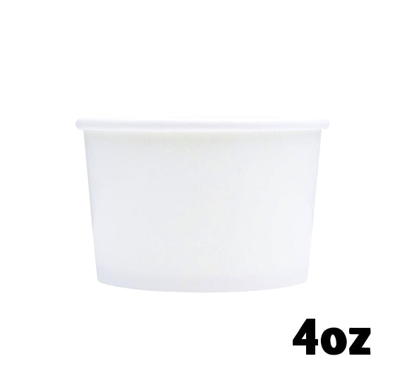 Small White Ice Cream Cups: 4oz | www.sprinklebeesweet.com