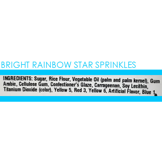 Bright Rainbow Star Sprinkles | www.sprinklebeesweet.com