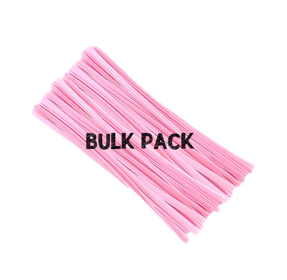 Bulk Light Pink Twist Ties: Plastic | www.sprinklebeesweet.com