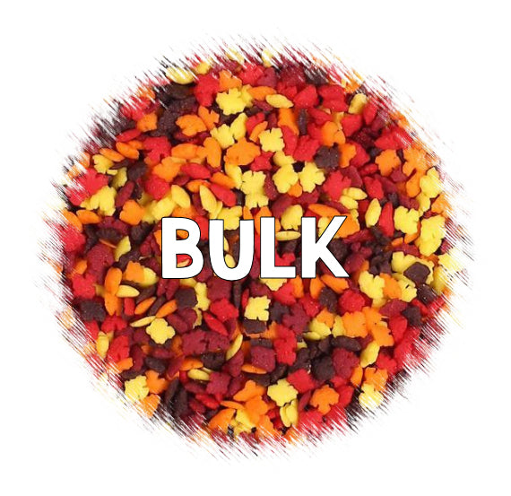 Bulk Mini Fall Leaves Sprinkles | www.sprinklebeesweet.com