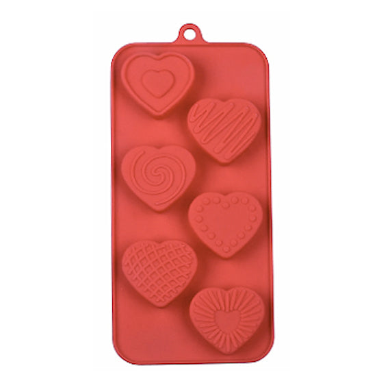 Valentine's Day Candy Mold: Assorted Hearts | www.sprinklebeesweet.com