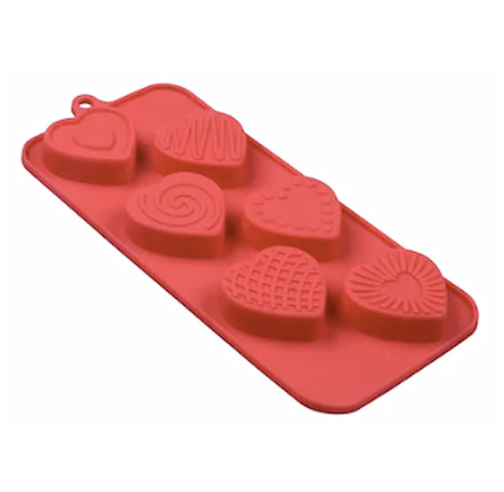 Valentine's Day Candy Mold: Assorted Hearts | www.sprinklebeesweet.com