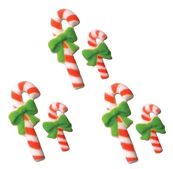 Candy Cane Sugar Toppers | www.sprinklebeesweet.com