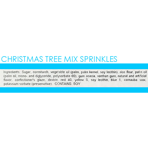 Christmas Trees & Dots Sprinkles Mix | www.sprinklebeesweet.com