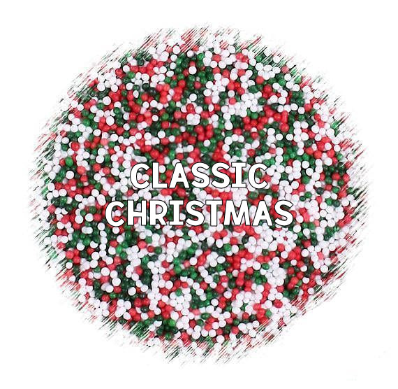 Classic Christmas Nonpareils Mix | www.sprinklebeesweet.com