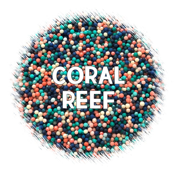 Coral Reef Nonpareils Mix | www.sprinklebeesweet.com