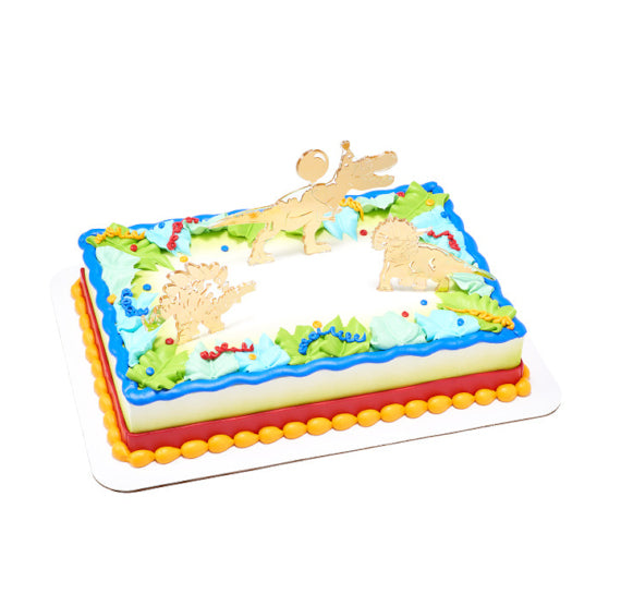 Party Dinosaur Cake Topper Kit | www.sprinklebeesweet.com