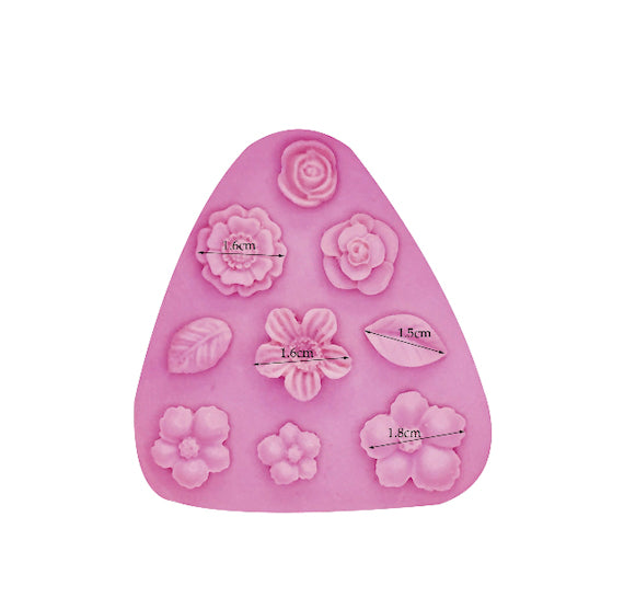 Fondant Mold: Leaves + Flowers | www.sprinklebeesweet.com