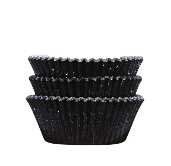 Bulk Cupcake Liners: Black Foil | www.sprinklebeesweet.com