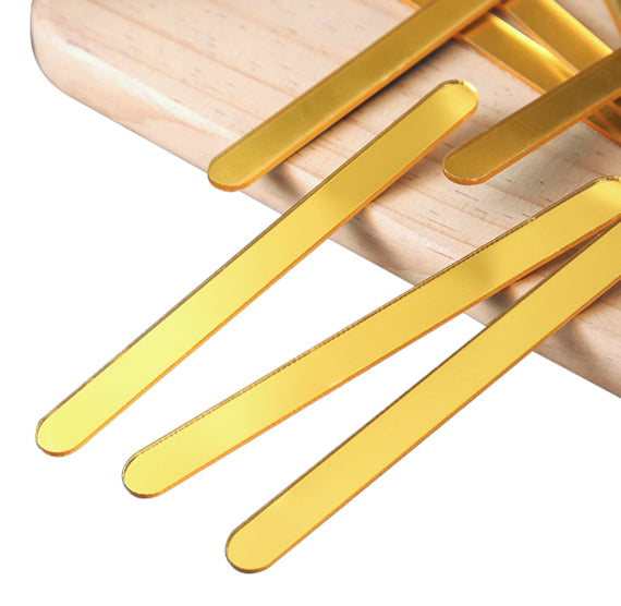 Mirror Gold Popsicle Sticks: Acrylic Cakesicle Sticks | www.sprinklebeesweet.com