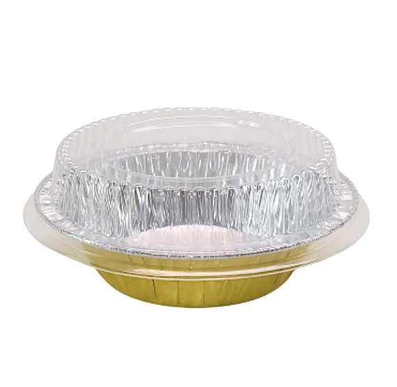 Small 5" Pie Pans with Lids: Gold | www.sprinklebeesweet.com