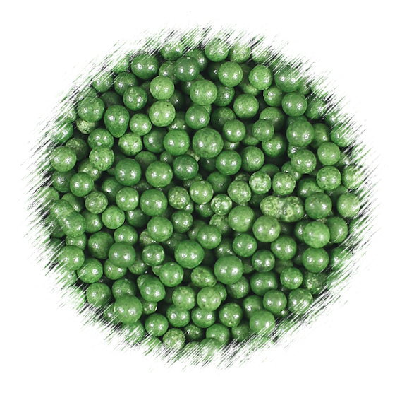 Mini Sugar Pearls: Green - LAST CALL - SAVE MORE ON BULK AMOUNTS | www.sprinklebeesweet.com