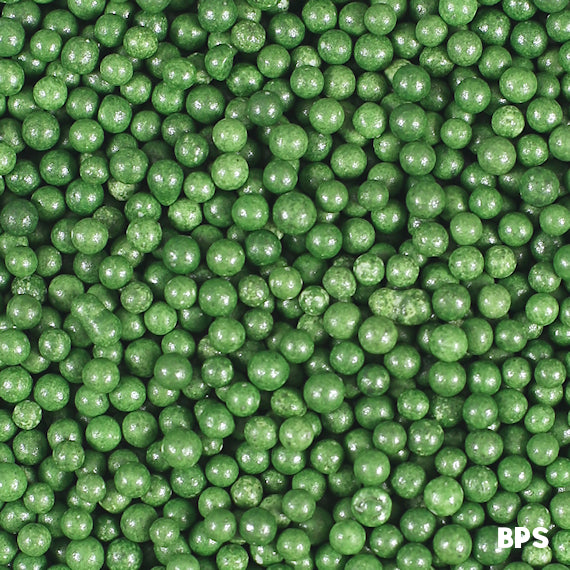 Mini Sugar Pearls: Green - LAST CALL - SAVE MORE ON BULK AMOUNTS | www.sprinklebeesweet.com