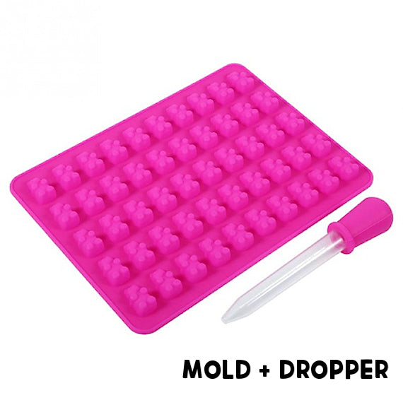 Classic Gummy Bear Candy Mold with Dropper | www.sprinklebeesweet.com