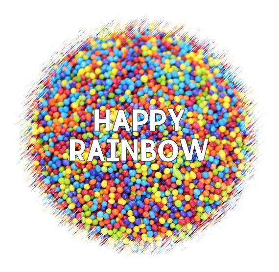 Happy Rainbow Nonpareils Mix | www.sprinklebeesweet.com