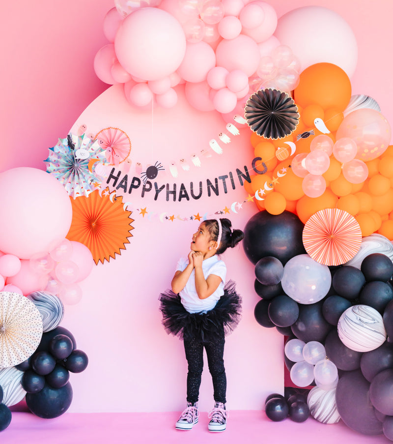 Halloween Party Banner: Happy Haunting | www.sprinklebeesweet.com