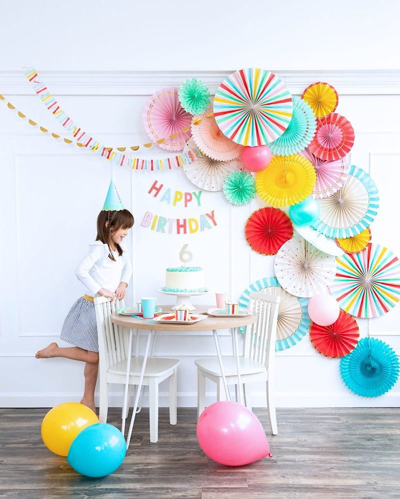 Birthday Carnival Baking Cups: Hip Hip Hooray | www.sprinklebeesweet.com