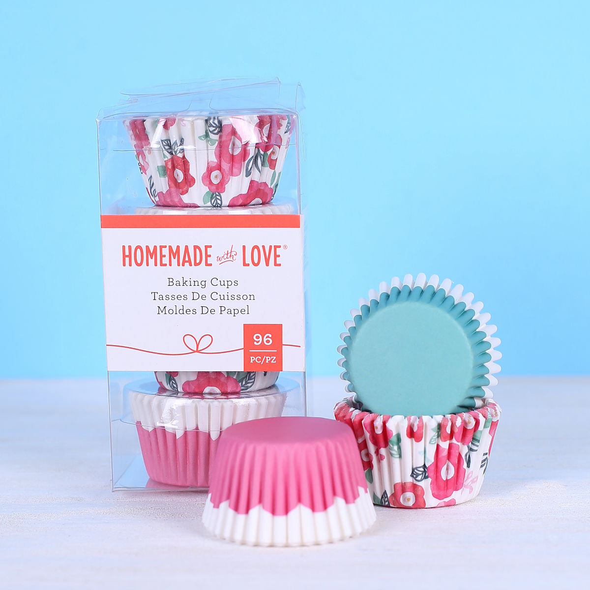 Mini Cupcake Liners: Pink Floral | www.sprinklebeesweet.com