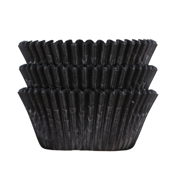 Bulk Jumbo Cupcake Liners: Black | www.sprinklebeesweet.com