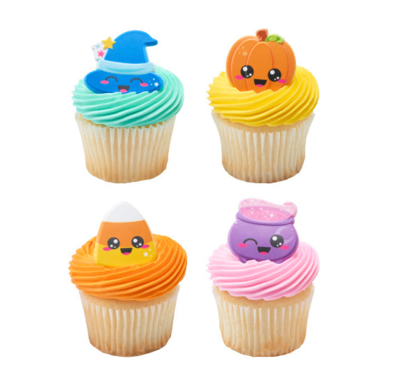 Cuties Halloween Cupcake Topper Rings | www.sprinklebeesweet.com