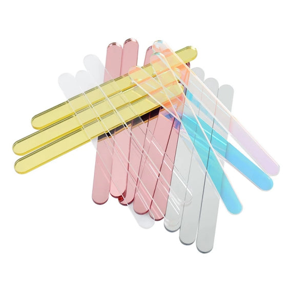 Mirror Light Pink Popsicle Sticks: Acrylic Cakesicle Sticks | www.sprinklebeesweet.com