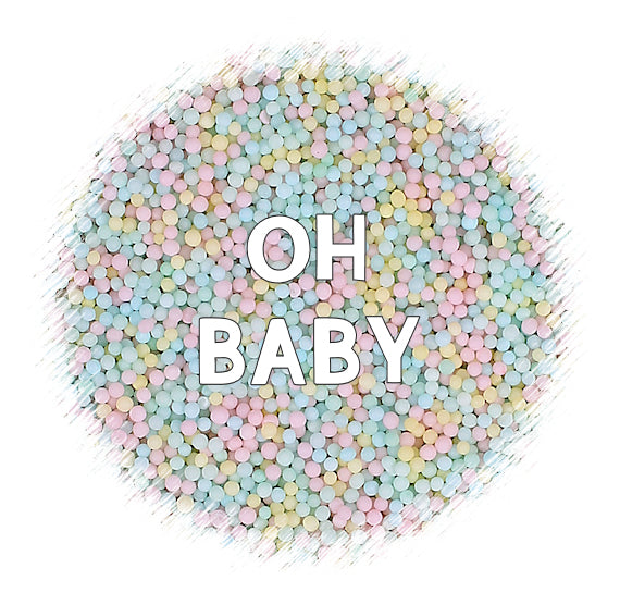Pastel Nonpareils Mix: Oh Baby | www.sprinklebeesweet.com