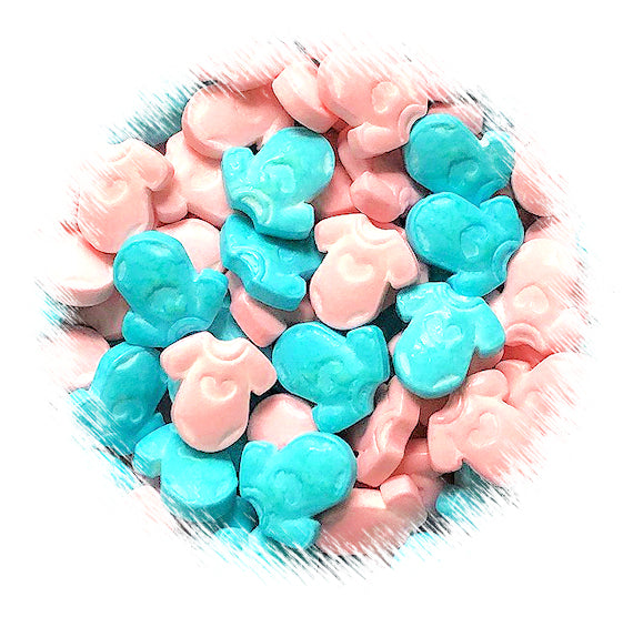Baby Onesie Candy Sprinkles: Pink + Blue | www.sprinklebeesweet.com