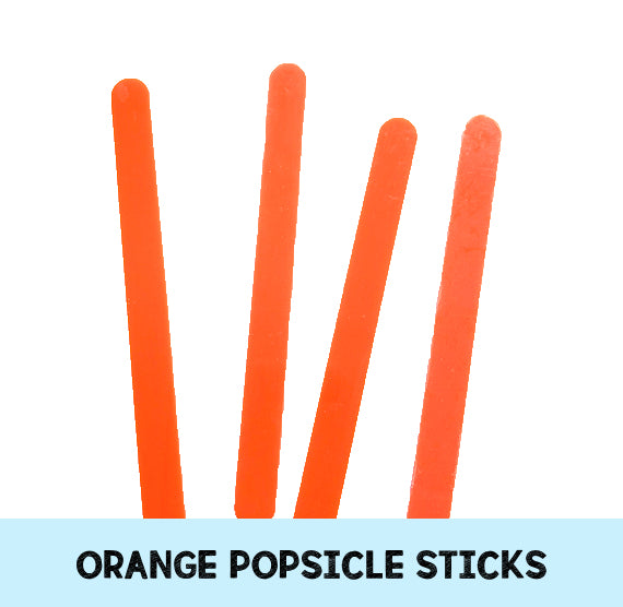 Orange Popsicle Sticks: Acrylic Cakesicle Sticks | www.sprinklebeesweet.com