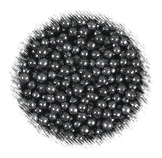 Shimmer Black Sugar Pearls: 4mm | www.sprinklebeesweet.com