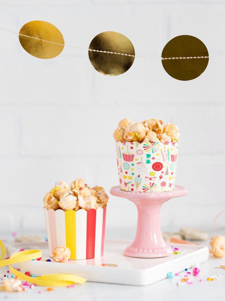 Birthday Carnival Baking Cups: Hip Hip Hooray | www.sprinklebeesweet.com