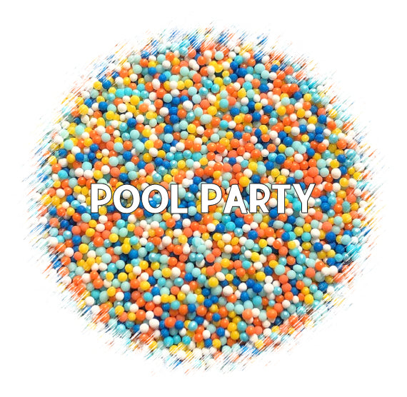 Pool Party Nonpareils Mix | www.sprinklebeesweet.com