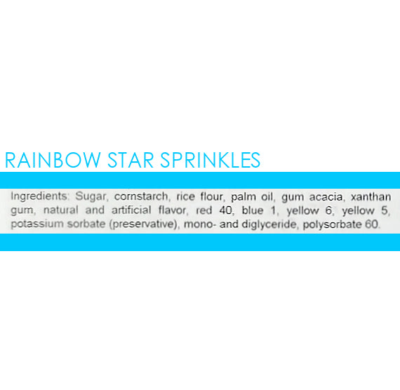 Rainbow Star Sprinkles | www.sprinklebeesweet.com