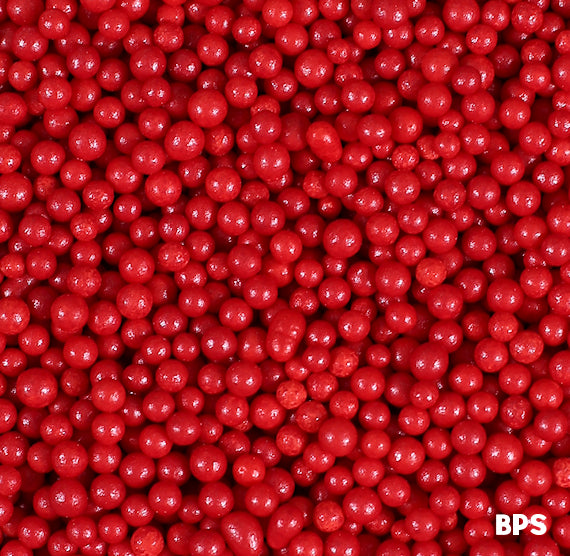 Mini Sugar Pearls: Red | www.sprinklebeesweet.com