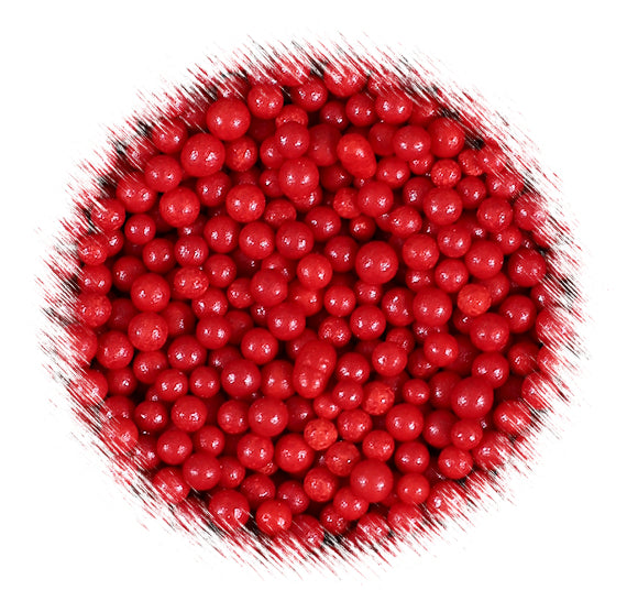 Mini Sugar Pearls: Red | www.sprinklebeesweet.com