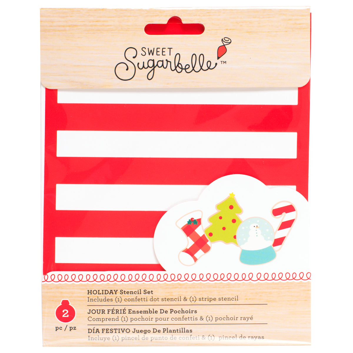 Sweet Sugarbelle Christmas Cookie Stencil Set | www.sprinklebeesweet.com