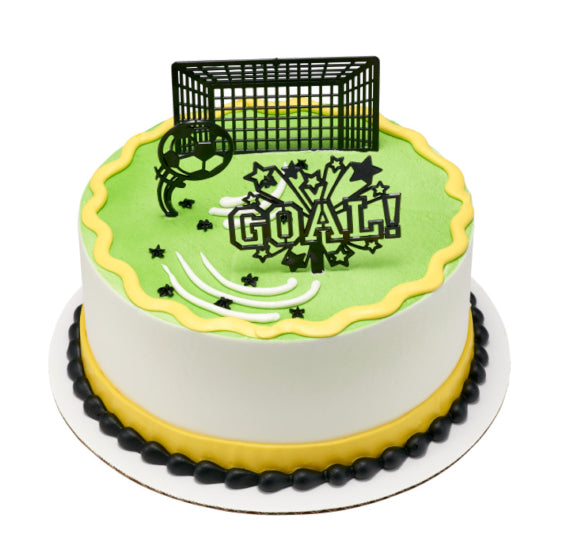 Soccer Cake Topper Kit | www.sprinklebeesweet.com