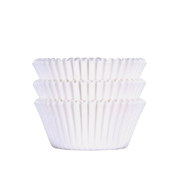 Bulk White Cupcake Liners: Solid | www.sprinklebeesweet.com