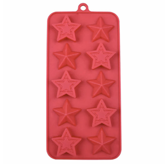 Assorted Patriotic Star Candy Mold | www.sprinklebeesweet.com