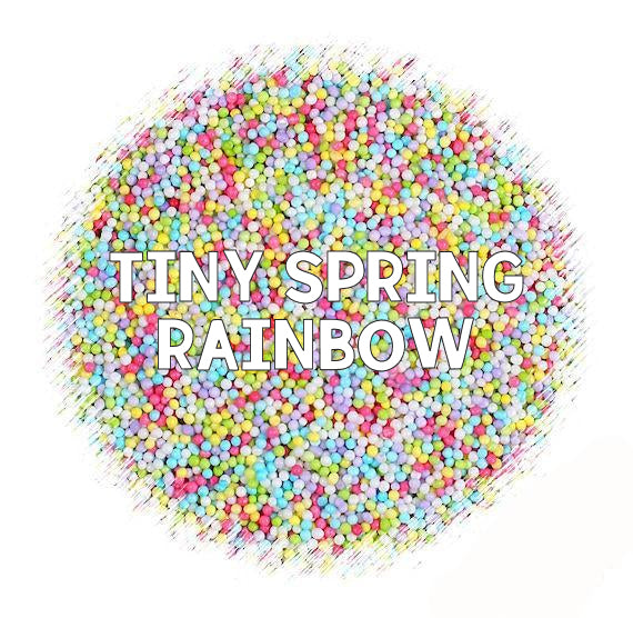 Tiny Spring Rainbow Nonpareils | www.sprinklebeesweet.com