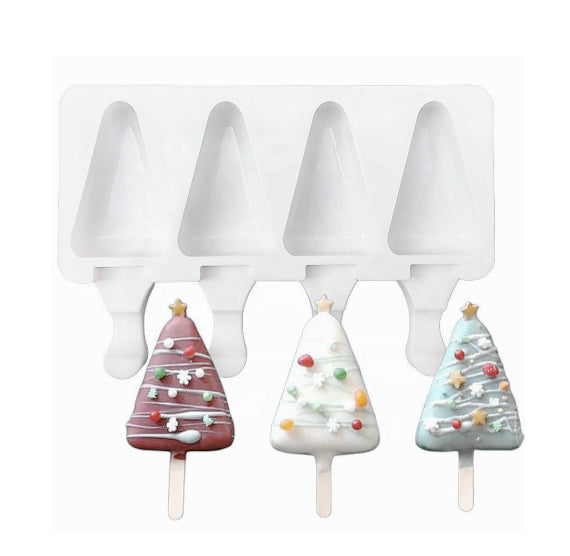 Triangle Cakesicle Mold: Tree + Pie Slice | www.sprinklebeesweet.com