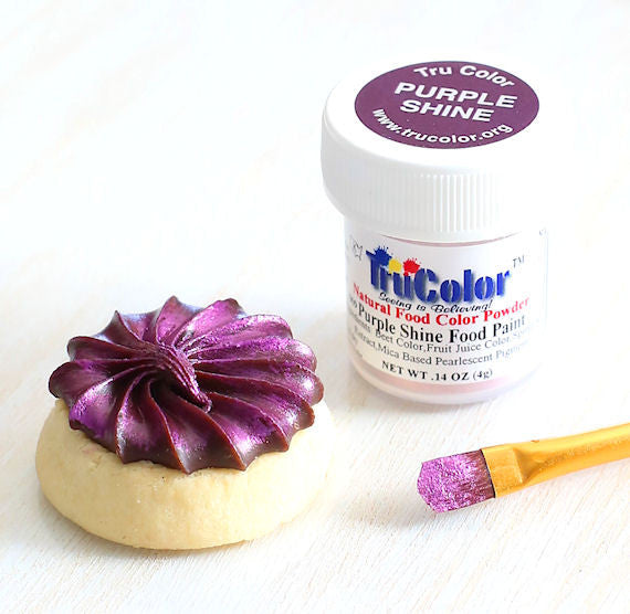 TruColor Purple Shine Food Paint Powder | www.sprinklebeesweet.com